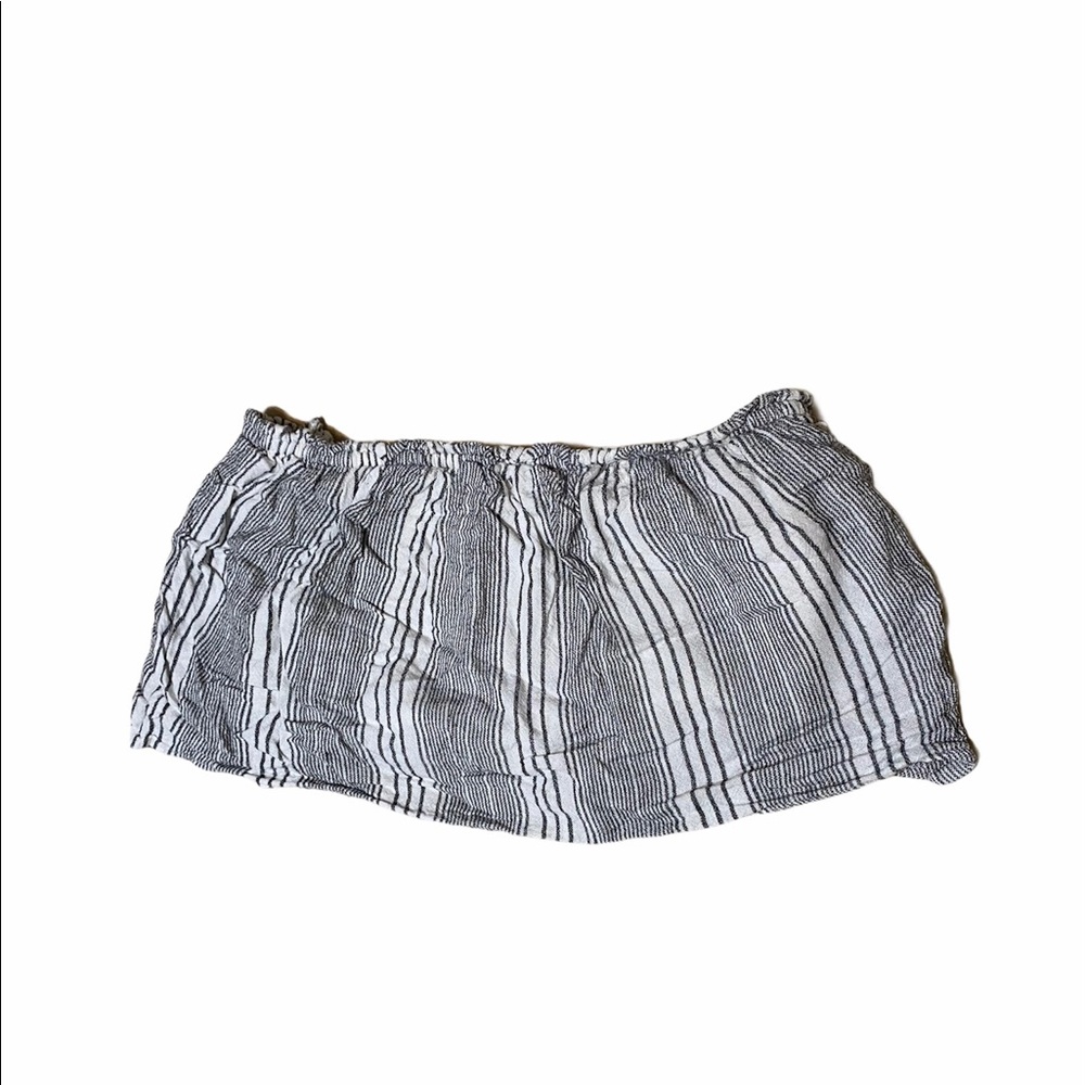 Hollister Striped Flouncy Tube Top